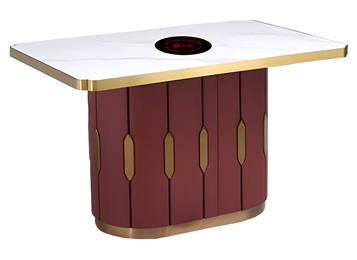 時尚輕奢大理石火鍋餐桌