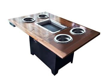 新款實木無煙火鍋燒烤一