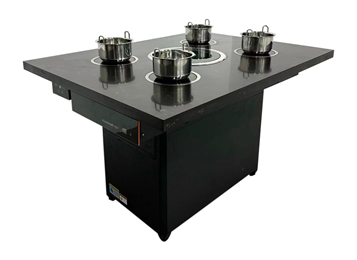 自助餐廳一人一鍋小火鍋無煙烤涮一體桌