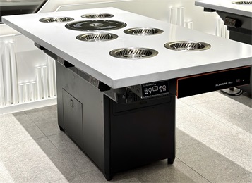 6人位小火鍋智能無煙火鍋烤肉一體餐桌