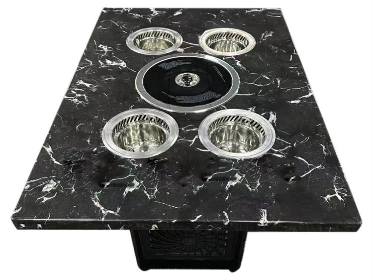 一人一鍋小火鍋大理石無煙烤涮一體桌