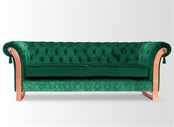 轟趴會(huì)所歐式不銹鋼拉扣皮革沙發(fā)