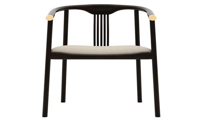 別墅會所大廳中式實木禪意圈椅