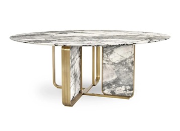 輕奢北歐后現(xiàn)代大理石養(yǎng)生會所桌子