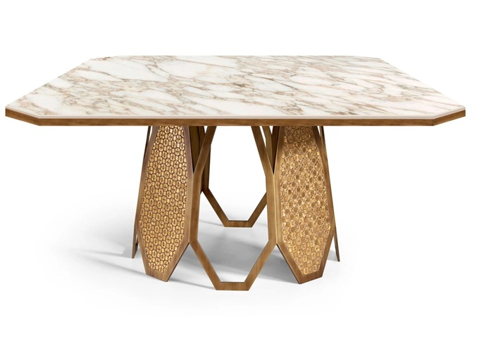 會(huì)所現(xiàn)代個(gè)性不銹鋼大理石桌子