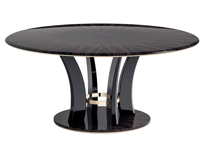 高檔會(huì)所北歐現(xiàn)代巖板個(gè)性餐桌