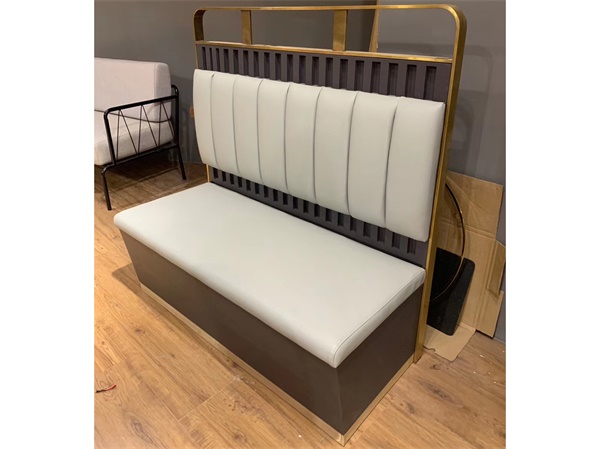 定制港式火鍋店時(shí)尚輕奢靠墻卡座沙發(fā)桌椅