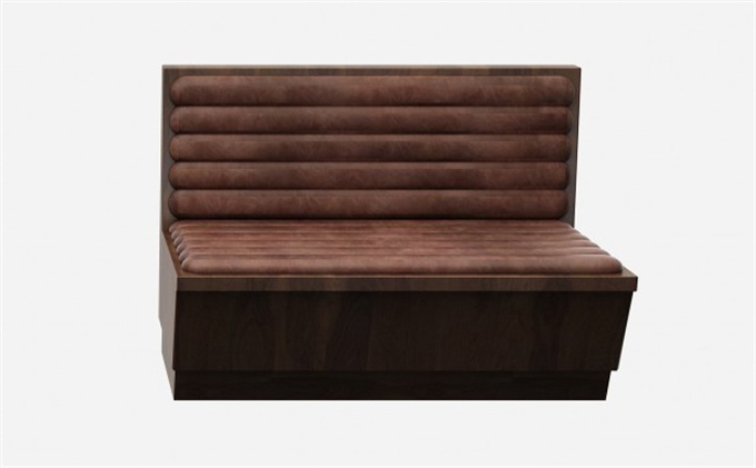 火鍋店歐美風(fēng)皮革軟包卡座