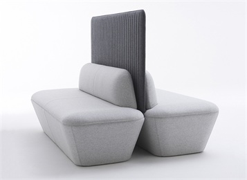 火鍋店休閑布質(zhì)軟包雙面卡座