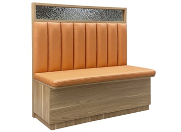 火鍋烤肉店簡約板式雙人卡座沙發(fā)