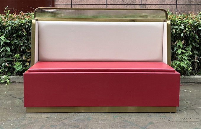 火鍋店時尚輕奢雙人卡座沙發(fā)