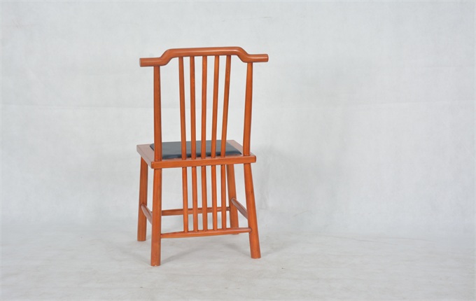 中式實(shí)木皮藝火鍋店餐椅休椅溫莎椅