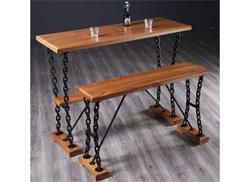 創(chuàng)意復(fù)古工業(yè)風(fēng)鐵藝酒吧桌家具