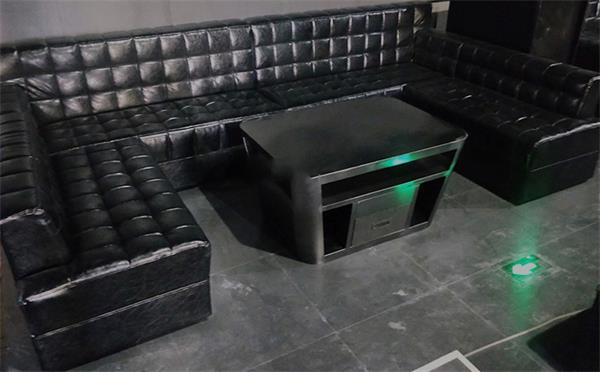 酒吧KTV包廂不銹鋼茶幾沙發