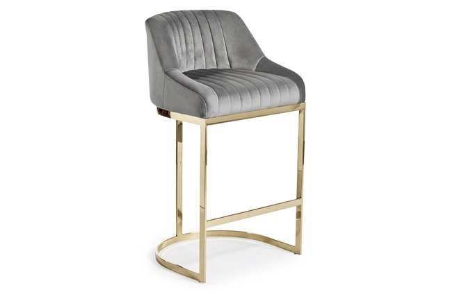 現(xiàn)代酒吧不銹鋼鍍金高檔高吧椅