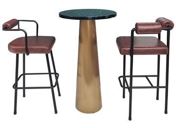 電音酒吧不銹鋼創(chuàng)意高腿吧臺椅家具