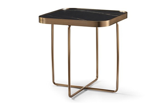 休閑小酒吧鈦金現(xiàn)代極簡不銹鋼茶幾