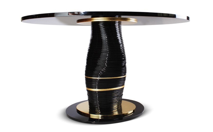 創意清吧美式輕奢大理石酒吧圓桌