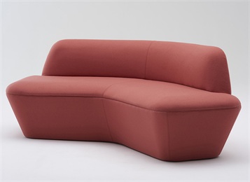 現代輕奢時尚酒吧弧形卡座沙發(fā)家具