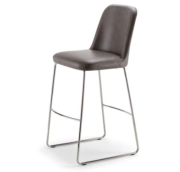 現(xiàn)代簡約酒吧不銹鋼休閑吧椅