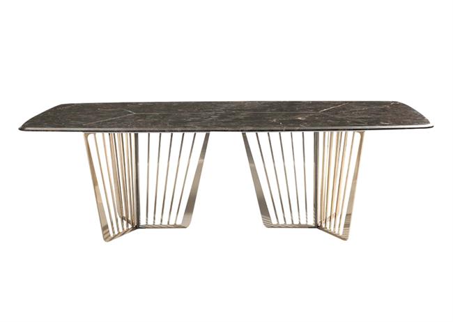 現(xiàn)代輕奢不銹鋼大理石酒吧吧臺(tái)