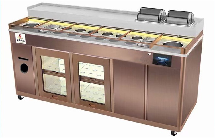 轉(zhuǎn)轉(zhuǎn)小火鍋智能調(diào)料臺(tái)智能多功能醬料臺(tái)