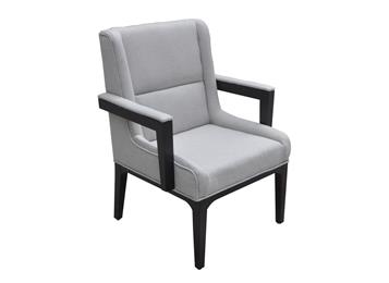 咖啡廳實木沙發椅現代單