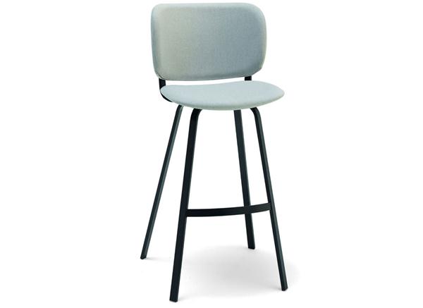 現代休閑鐵藝高腳靠背椅咖啡廳家具