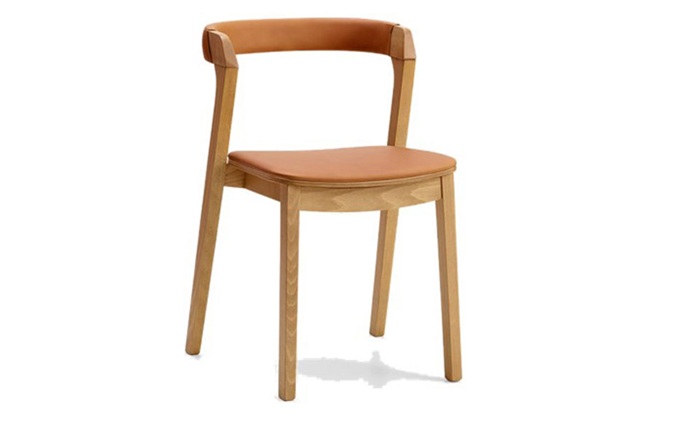 美式鄉村實木咖啡廳簡約靠背椅子