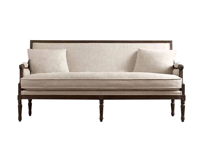 美式鄉(xiāng)村實木沙發(fā) 咖啡