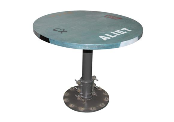 復古小圓桌_鐵藝桌腳洽談小圓桌