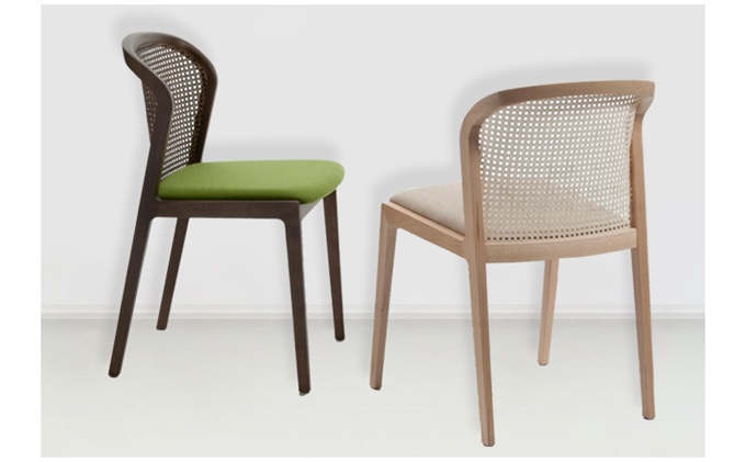 現(xiàn)代簡(jiǎn)約藤編休閑實(shí)木餐椅