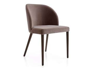 現(xiàn)代簡約創(chuàng)意食堂靠背椅_皮革實木食堂餐椅