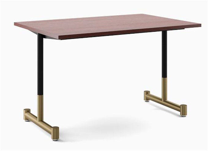 工廠食堂餐廳長(zhǎng)方形實(shí)木餐桌