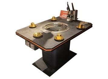 烤肉店日式無(wú)煙自凈化炭烤烤肉桌