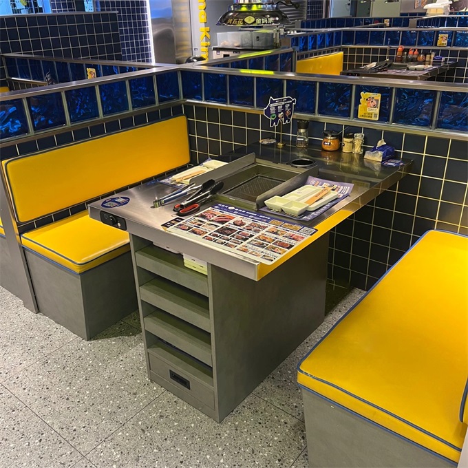 自助烤肉店韓式無(wú)煙烤肉桌