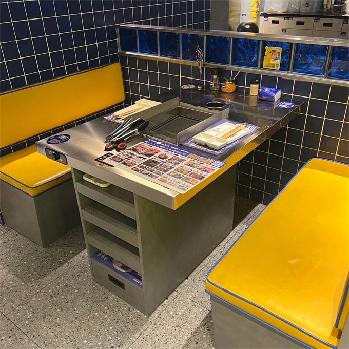 自助烤肉店韓式無(wú)煙烤肉桌