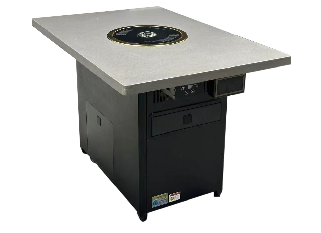 韓式烤肉店大理石無煙凈化烤肉桌