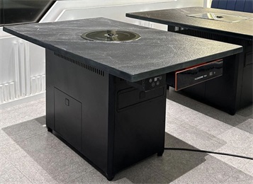 烤肉店火燒石智能無煙凈化烤肉桌