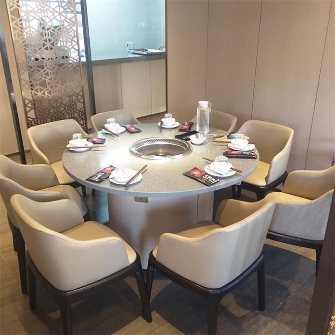 自助火鍋店時(shí)尚大理石節(jié)能無(wú)煙火鍋?zhàn)? data-bd-imgshare-binded=