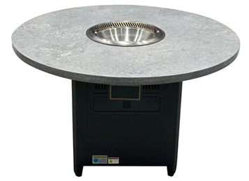 火鍋店圓形大理石無煙自凈化火鍋桌