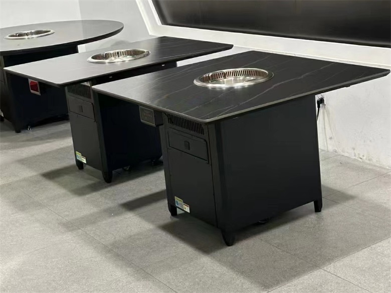 連鎖火鍋店巖板智能無煙凈化火鍋桌