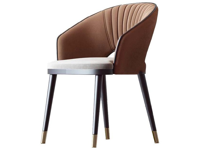 意式餐廳現代簡約實木靠背椅