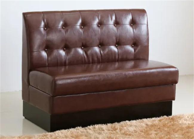 輕奢皮藝西餐廳卡座沙發(fā)