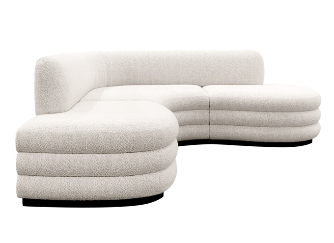 西餐廳休閑布藝軟包轉(zhuǎn)角沙發(fā)