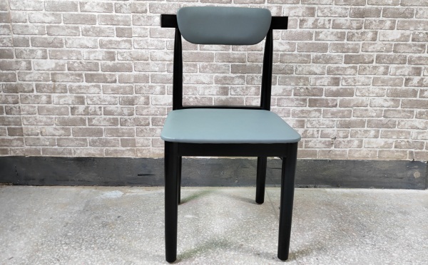 創意風格西餐廳時尚簡約實木牛角椅