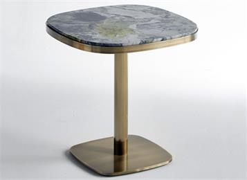 西餐廳鈦金不銹剛極簡(jiǎn)餐桌