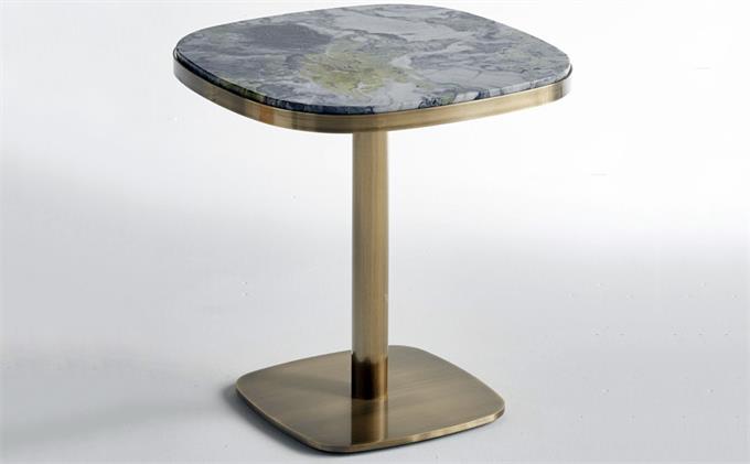 西餐廳鈦金不銹剛極簡(jiǎn)餐桌