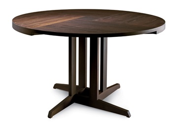 西餐廳時尚創(chuàng)意圓形實木餐桌