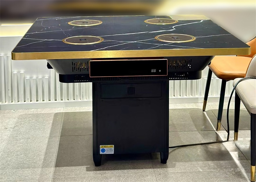 自助餐廳商用一人一鍋無煙凈化小火鍋桌